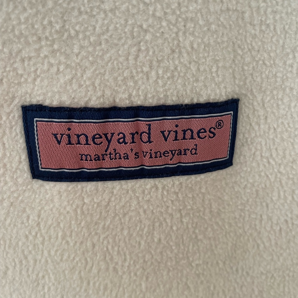 Vineyard Vines men’s fleece vest 2X big and tall in beautiful condition cream - Picture 3 of 4